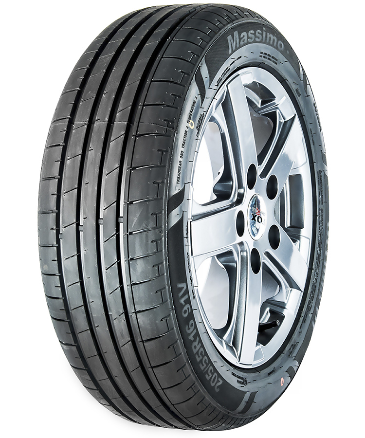Шина с диском в сборе Massimo OTTIMA PLUS 185/65 R15 88H + Magnetto 15002 AM Black 4*100 6xR15 ET40 DIA60.1 в KOLOBOX